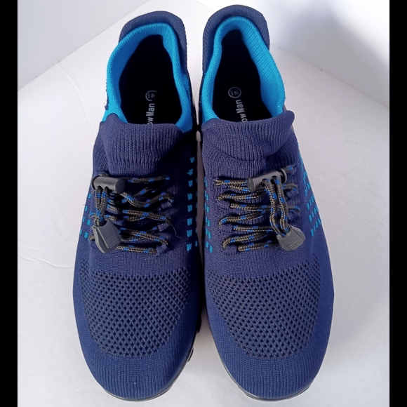 💙 Slow Man Walking Shoes Air Cushion Mesh Slip on 39.5 9 Blue Womens - Picture 2 of 10